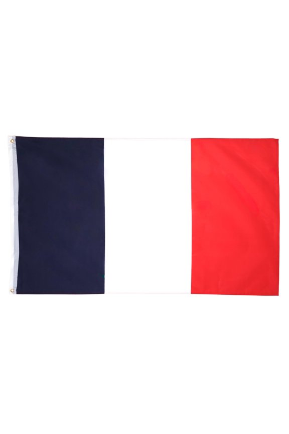 France Flag 3x5 ft 100D Polyester 2 Grommets 150x90 cm