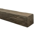 thumbnail image 1 of AZ Faux Rustic Lightweight Faux Wood Fireplace Mantel Shelf Kit | Old English| 48"L x 4"W x 4"H| Burnished, 1 of 6