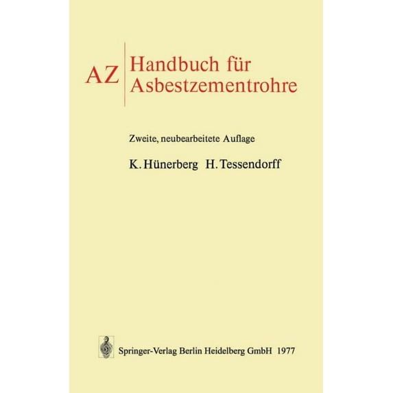 AZ Handbuch Für Asbestzementrohre, (Paperback)