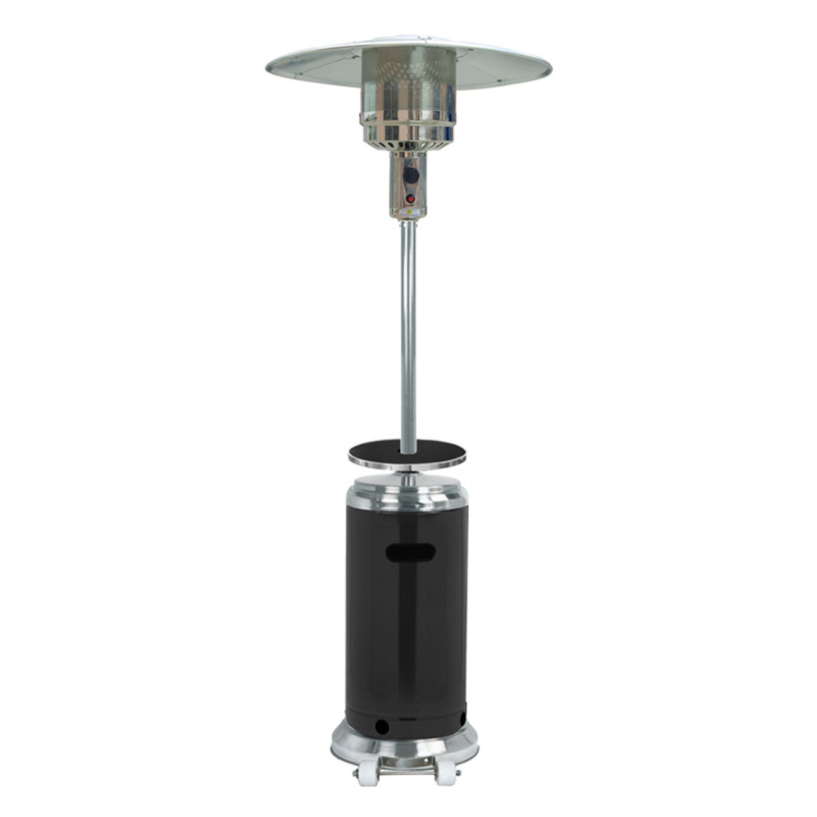 AZ Patio Heater Stainless Steel and Black Patio Heater with Table