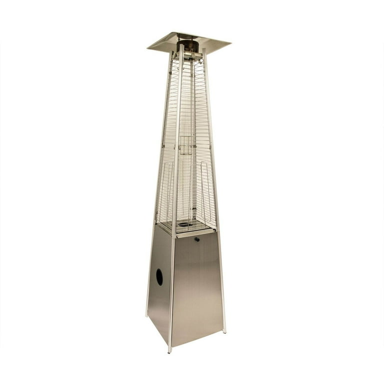 AZ Patio Heaters Tall Quartz Glass Tube Liquid Propane Stainless Steel Heater AZ Patio Heaters Tall Quartz Glass Tube Liquid Propane Stainless Steel Heater
