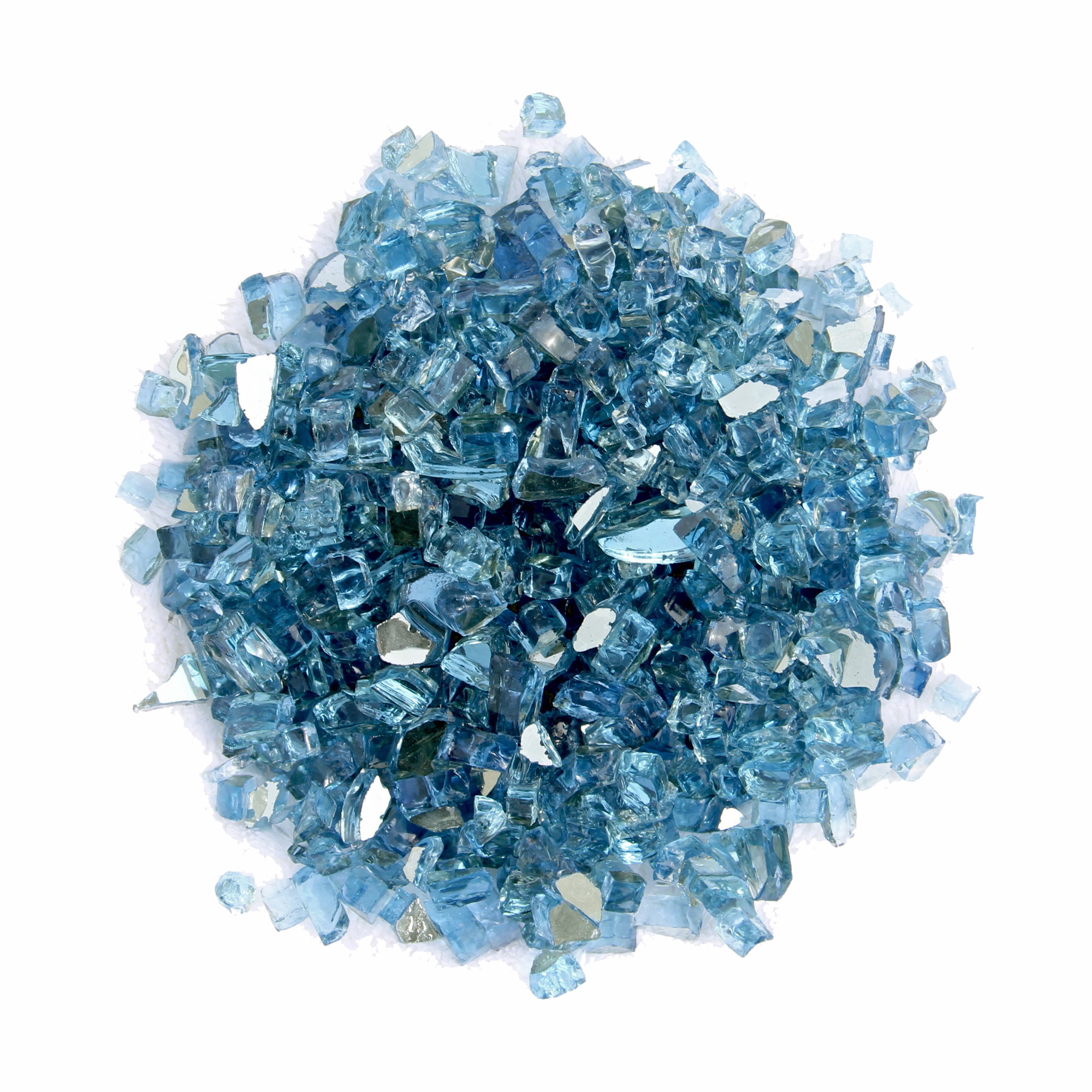 AZ Patio Heaters 20lbs Reflective Fire Glass - Sky Blue