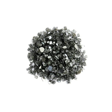 AZ Patio Heaters 20lbs Reflective Fire Glass in Black
