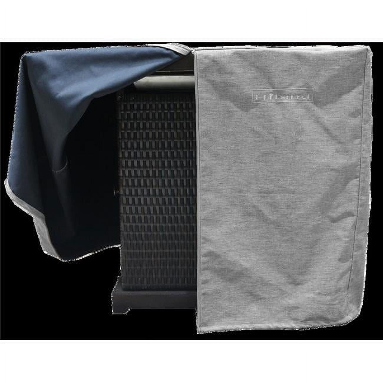 Heavy Duty Gray Polyester Fire Pit Cover with Zipper