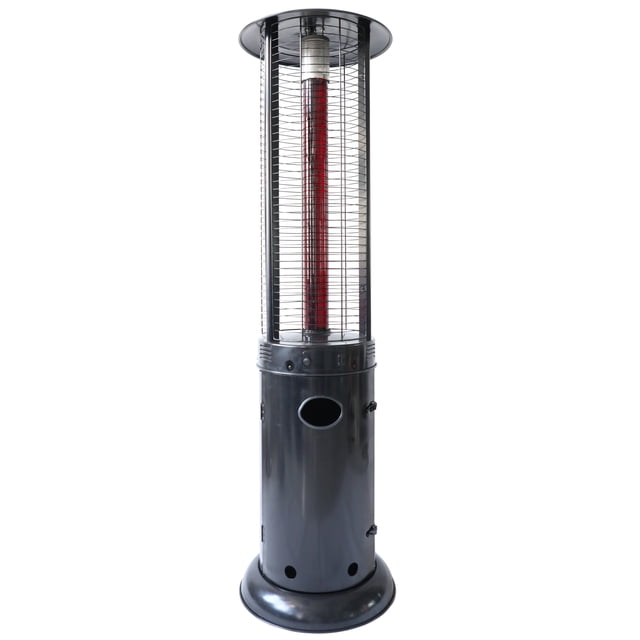 Hiland AZ Patio Heaters Commercial Infrared Flame Glass Tube Patio