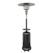 Patio Heater- 87 Tall AZ Patio Heater with Table- Hammered Silver