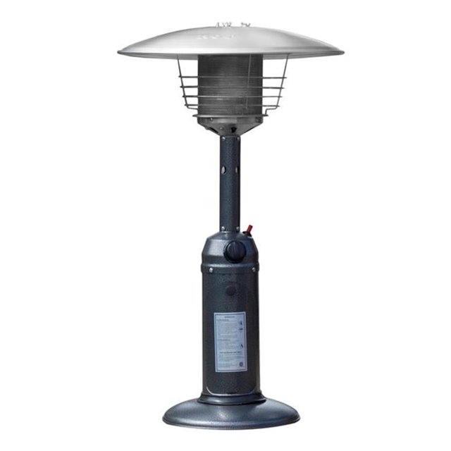 AZ Patio Heaters HLDS032C Outdoor Tabletop Heater, Hammered Silver