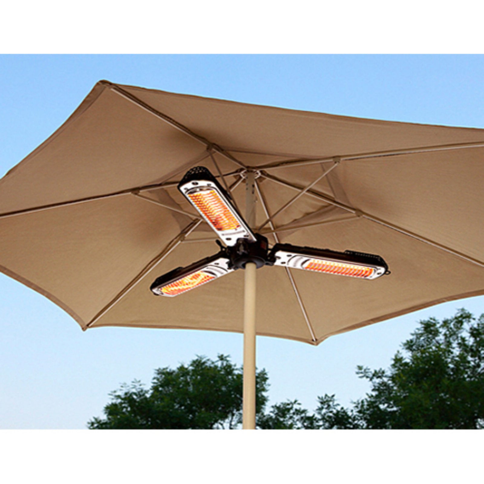 AZ Patio Heaters Indoor/Outdoor Electric Parasol Heater in Black -  Walmart.com