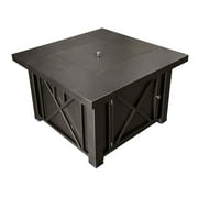 Hiland Decorative Fire Pit Hammered Bronze Finish