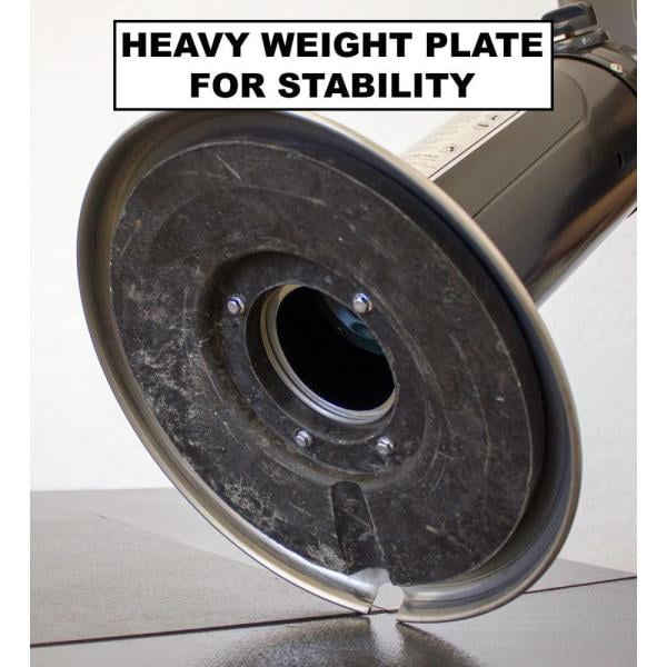 AZ Patio Heaters Portable Table Top Stainless Steel Patio Heater, Black