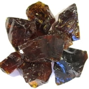 AZ Patio Heaters Recycled Fire Pit Fire Glass in Amber