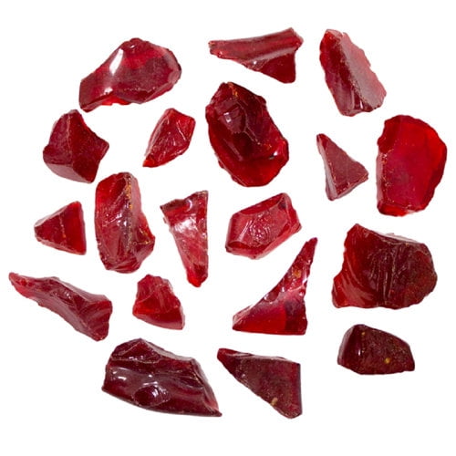 Hiland Recycled Fire Glass in Red