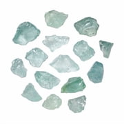 Hiland B1171728 0.5 x 1 in. Dia. Fire Glass RGLASS-AQ Recycled - Aqua - 10 lbs