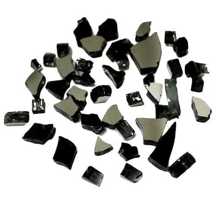 AZ Patio Heaters Reflective Fire Glass in Black