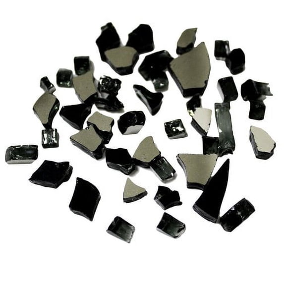 AZ Patio Heaters Reflective Fire Glass in Black