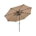 thumbnail image 1 of AZ Patio Heaters Solar Market Umbrella with LED Lights in Tan, 1 of 3