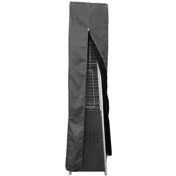 AZ Patio Heaters Square Glass Tube Patio Heater Commercial Cover in Gray