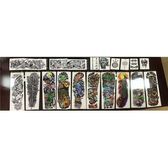 AZ Trading & Import TAT02 Temporary Tattoos Full Sleeve Men & Women