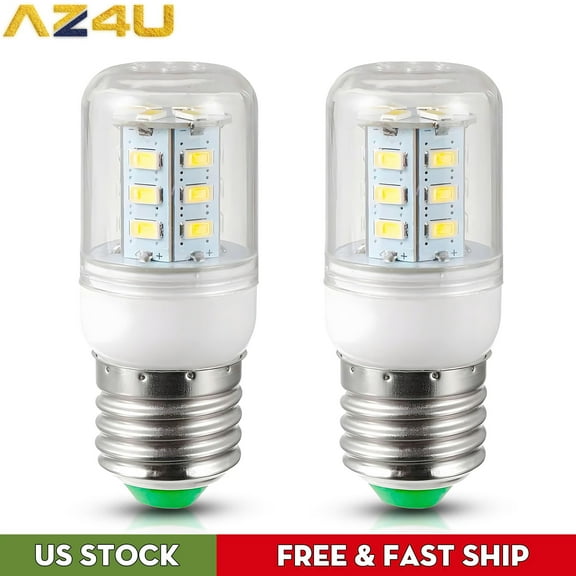 AZ4U 2Pcs Led for Frigidaire Freezer Light Bulb LFSS2612TF4 LFSS2612TP0 LFSS2612TP1 LFSS2612TF3 Refrigerator, 85V-265V 3.5w E27 (White Light*2 Pice)