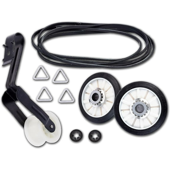 AZ4U Dryer Repair Kit with Belt Idler and Roller for Kenmore Estate Crosley Maytag Admiral Whirlpool Roper Compatible Models, 100 Count
