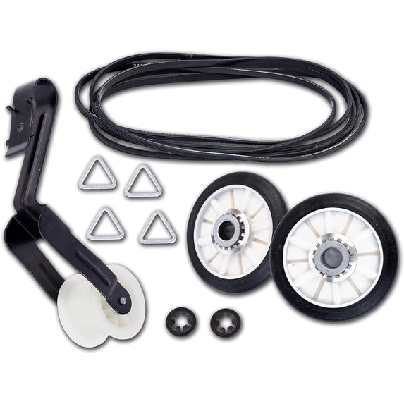 AZ4U Dryer Repair Kit with Belt Idler and Roller for Kenmore Estate Crosley Maytag Admiral Whirlpool Roper Compatible Models, 100 Count