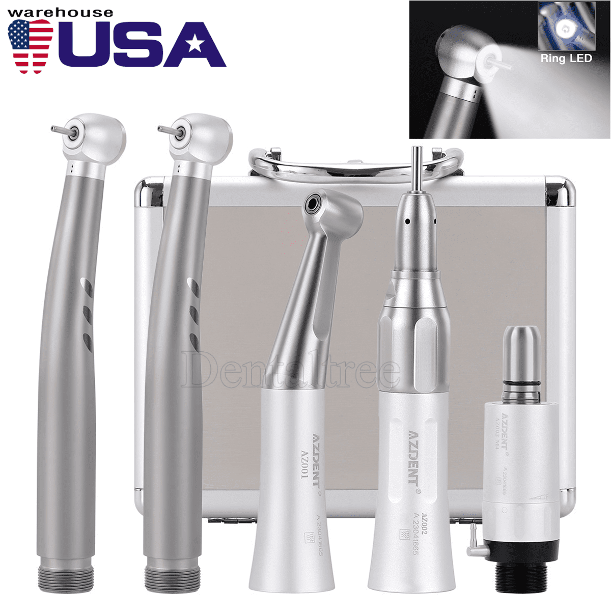 COXO YUSENDENT CX207-F Dental E-Generator LED High Speed Air Turbine Handpiece - Foto 11