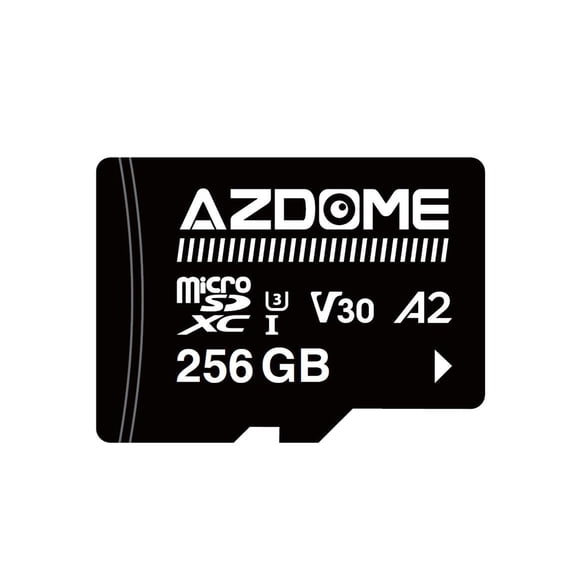 AZDOME 256GB Micro SD Card microSDXC Memory Card for M550 Max, GS63H Pro, PG17 Max, PG17 Pro Dash Cam Full HD & 4K UHD, U3, A2, V30
