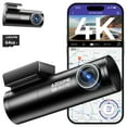 thumbnail image 1 of AZDOME Car Dash Camera M300S Front and Rear 4K 150 Degree Wide Angle WiFi GPS Parking Monitor Night Vision with SD Card 4 Inch Screen, 1 of 11