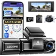 thumbnail image 1 of AZDOME Car Dash Camera M550 Max 3 Channel 4K 2.5K 1080P Dual STARVIS Sensors Built-in WiFi GPS with 64GB Card, 1 of 9