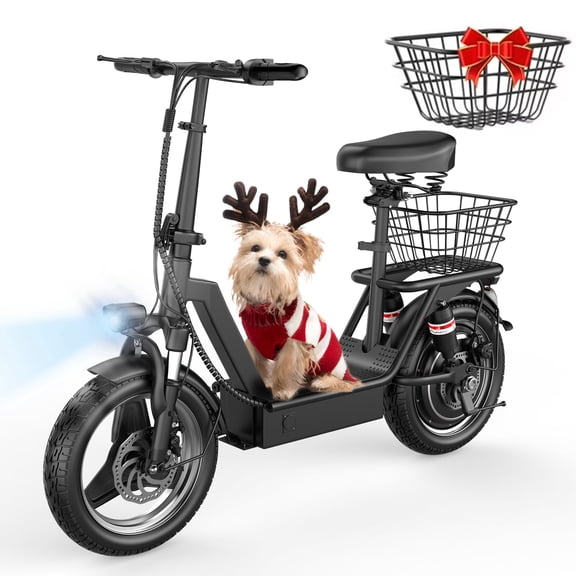 AZHAR 1000W Electric Scooter with Seat for Adults, 25 MPH, 45 Miles, 48V 15Ah, 14" Tire, UL 2272