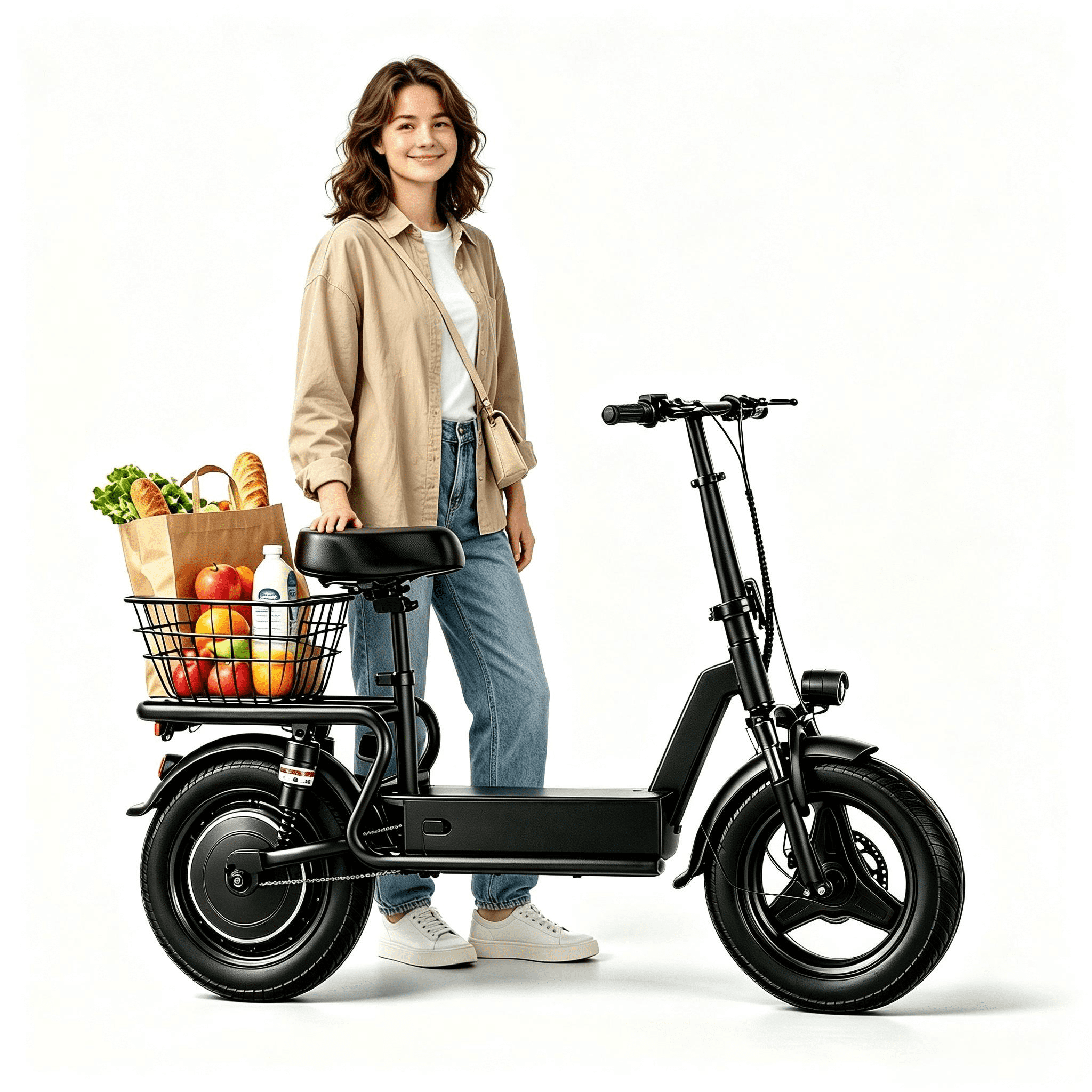 AZHAR 1000W Electric Scooter with Seat for Adults, 25 MPH, 45