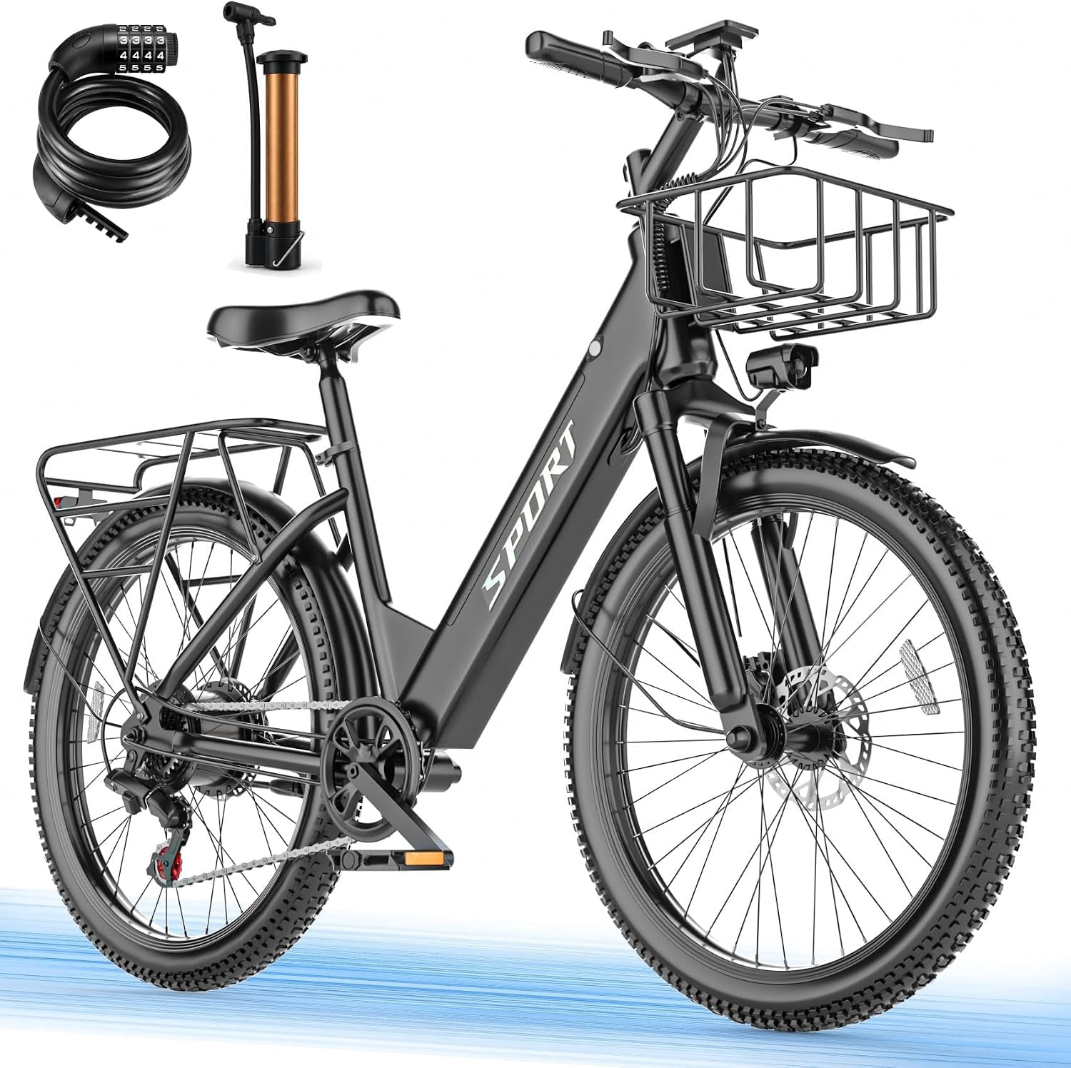 AZHAR 750W 20MPH 48V10.4Electric Bike for Adults,up 35 Miles Removable Battery Ebike, 26" Electric E Bike with 7-Speed,Adult Electric Bicycles for Commute Beach Snow Womens/Man All Terrain Class 2 UL