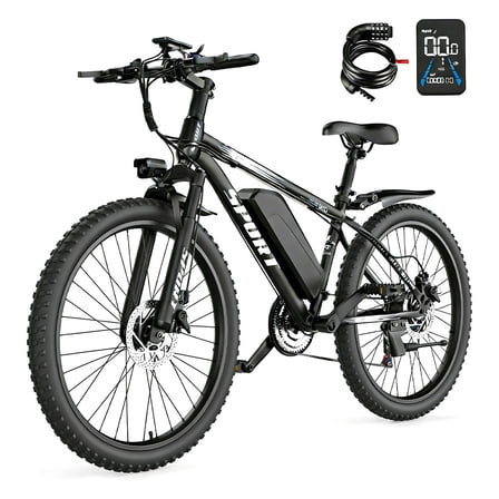 AZHAR Electric Bike for Adults, 26" Electric Mountain Bike, 1200W Peak Power Motor, Up to 25 MPH 45 Miles, Electric Bicycle with 48V 10AH Removable Battery, UL 2849