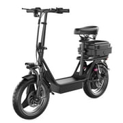 AZHAR Electric Scooter with Seat, 500W Motor, Up to 25 MPH and 25 Miles Range, 48V 13AH Battery