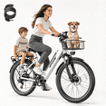 thumbnail image 1 of AZHAR GT30 Electric Bike for Adults 26", 750W Peak E-Mountain Bicycle, 20MPH Fat Tire Ebike, 48V 10.4Ah Removable Battery, 7 Speed and Front Suspension with Rear Rack Class 2 UL2849, 1 of 10