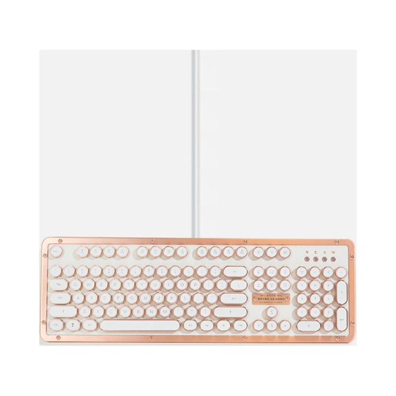 AZIO Retro Compact Keyboard Wh