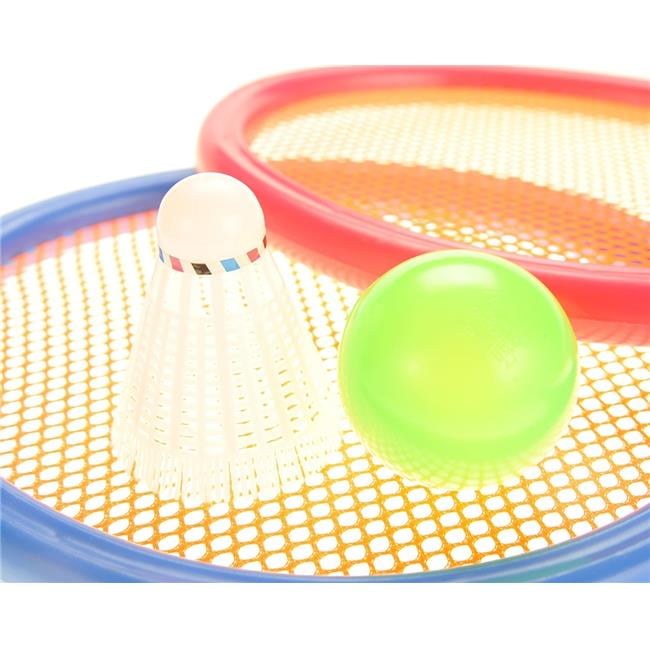 AZImport PS933G Badminton & Tennis Play Set with Easy to Grip Colorful Rackets