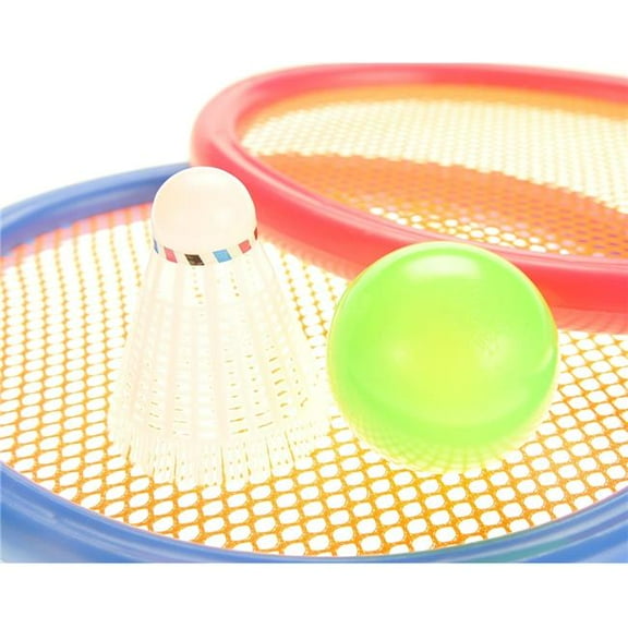 AZImport PS933G Badminton & Tennis Play Set with Easy to Grip Colorful Rackets