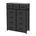 thumbnail image 1 of AZL1 Life Concept 11-Drawer Dresser, Fabric Storage Tower for Bedroom, Living Room, Large Tall Dressers for Bedroom with Wooden Top and Metal Frame, Bedroom Dressers & Chests of Drawers, Dark Grey, 1 of 7