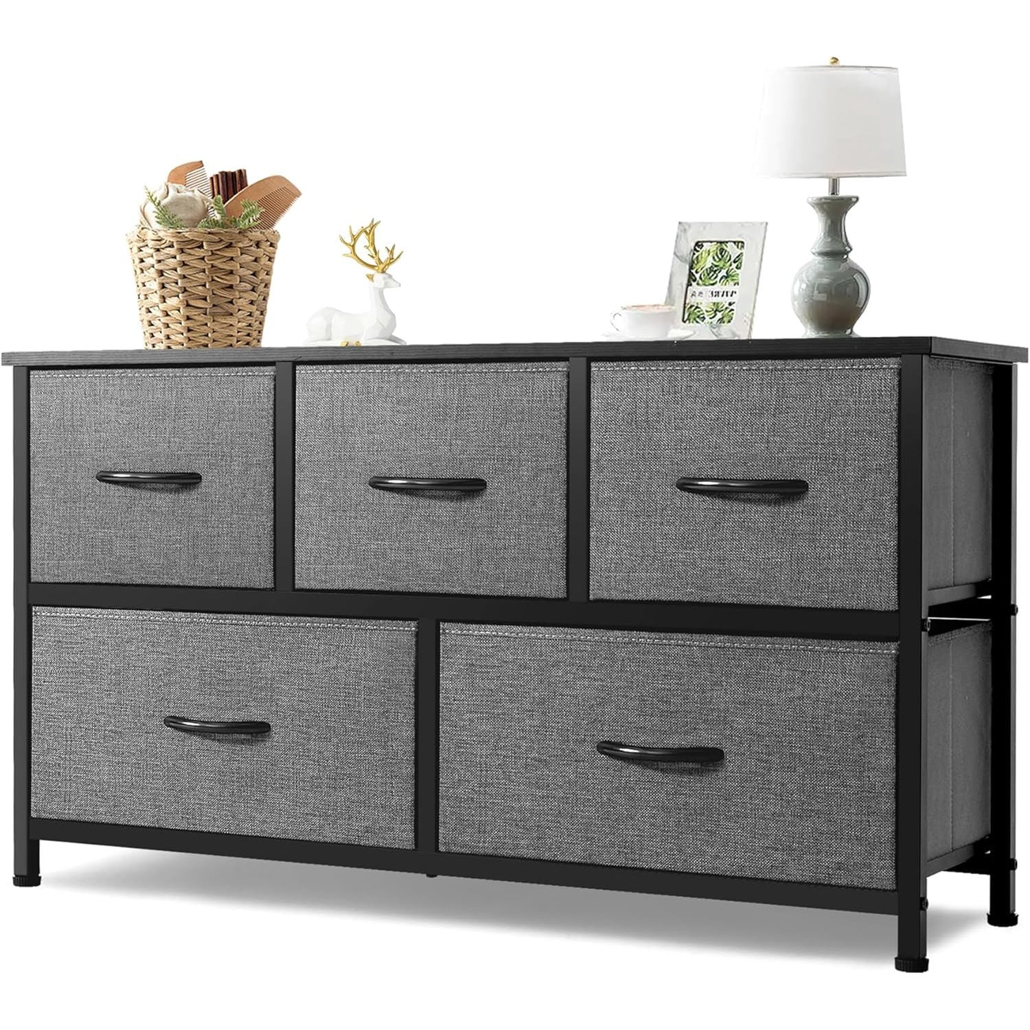 AZL1 Life Concept Extra Wide Dresser Storage Tower with Sturdy Steel ...