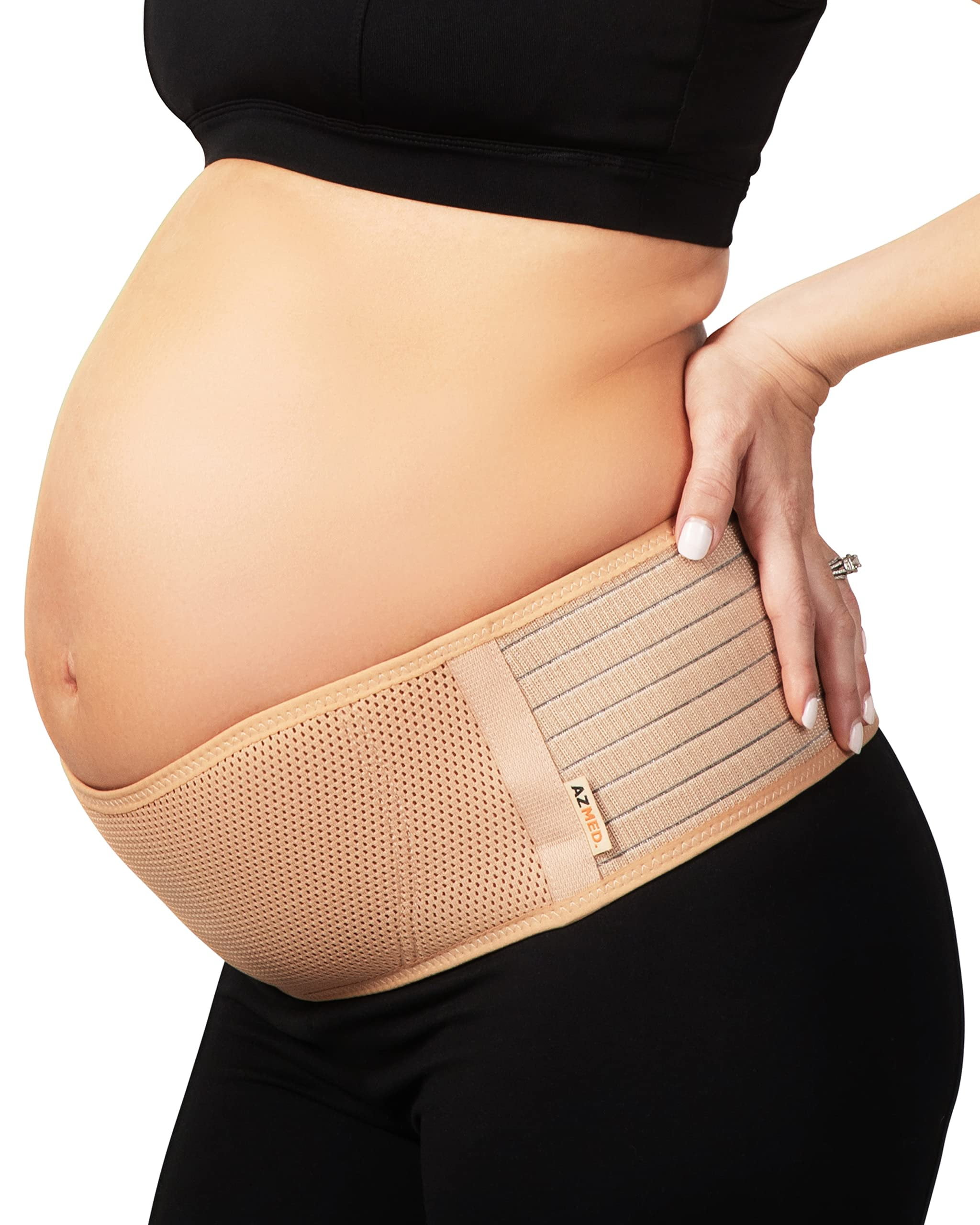 Frida Mom Postpartum Abdominal Binder, Pregnancy Support Belt with  Adjustable Strap, Grey, One Size 