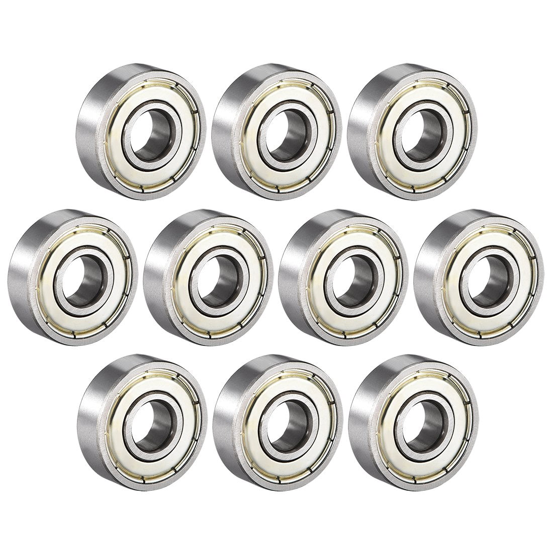 8er-Set 608 ZZ Kugellager – 8x22x7 Mm, Doppelt Abgeschirmt, Kohlenstoffstahl, 34.000 U/min – Für Skateboards, Inline-Skates, Scooter & Mehr