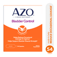 thumbnail image 1 of AZO Bladder Control with Go-Less, Reduces Urgency and Leakage, 24-Hr Support, 54 Count, 1 of 9
