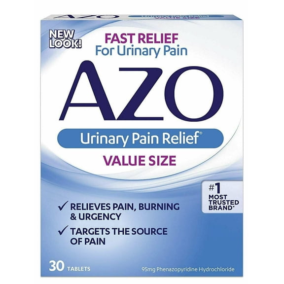 AZO Urinary Pain Relief Tablets 30 ea (Pack of 4)
