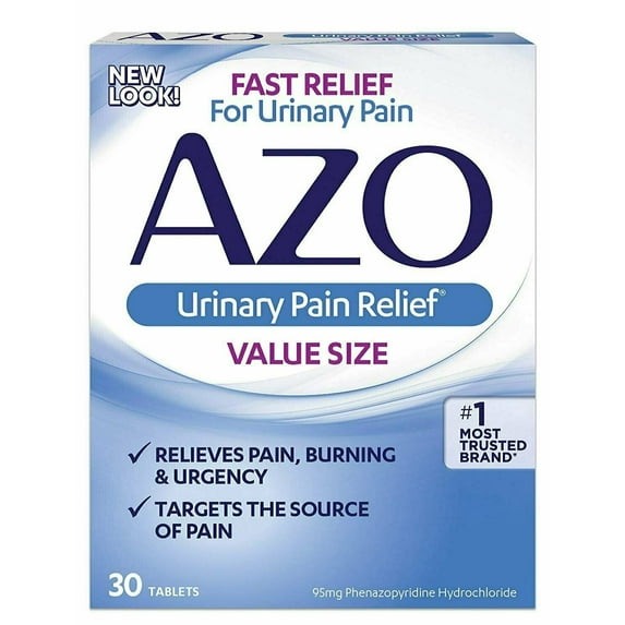 AZO Urinary Pain Relief Tablets 30 ea (Pack of 4)