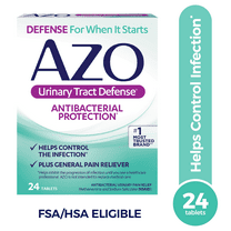 AZO Urinary Tract Defense Antibacterial Protection At Home Tablets, FSA/HSA Eligible, 24 Count