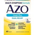 thumbnail image 1 of AZO Yeast Infection + Vaginal Symptom Relief, Lactose Free, 60ct, 4-Pack, 1 of 5