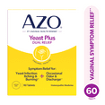 thumbnail interactive-video image 1 of AZO Yeast Plus Dual Relief Tablets, Eases Itching, Burning, Odor & Discomfort from Yeast Infections, FSA/HSA Eligible, 60 Count, 1 of 12
