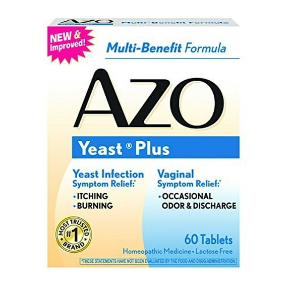 AZO Yeast Plus Multi Benefit Formula 60 Tablets