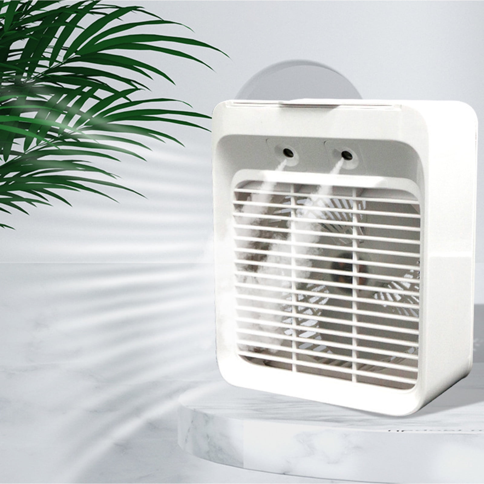 AZOON Evaporative Air Cooler,Box Fans,Small Air Conditioners,Quiet Personal Cooling Fan for Bedroom Home Room Desktop,Desk Fan with Humidifier